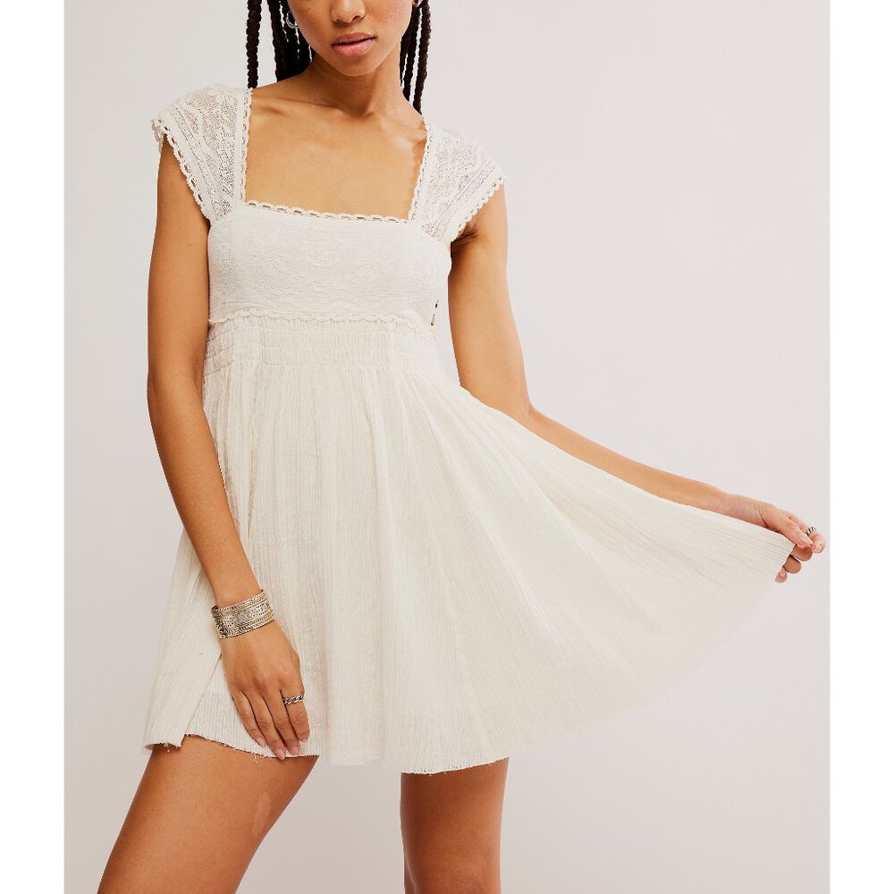 🆕 FREE PEOPLE Heartland Mini Dress / Ivory Combo